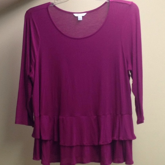 Boutique Tops - Lovely & versatile 1X long-sleeved tunic T-shirt